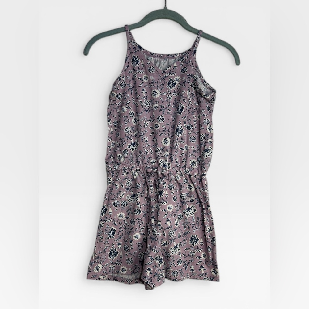 5 for $25🔥Wonder Nation Floral Lavender Short Jumper Girls Medium‎ (7/8)